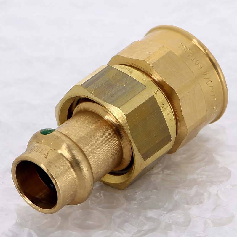 Муфта разъёмная пресс Viega Sanpress бронза 15x3/4 ВР 133160