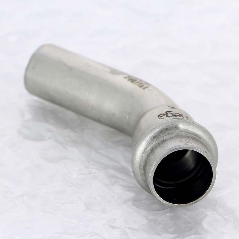 Угол-вставка 45° пресс Viega Sanpress Inox 15 мм нержавеющая сталь 435387