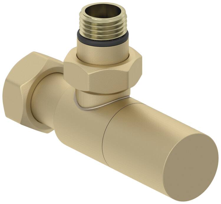 Вентиль угловой Сунержа Цилиндр G 1/2 x G 3/4 матовая шампань 022-1400-1234