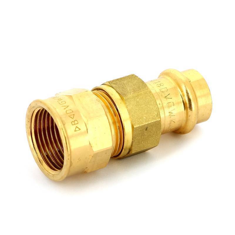 Муфта разъемная IBP >B< Press 18 мм х 3/4 ВР бронза P4330G01806000