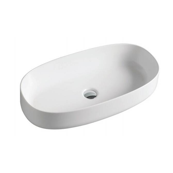 Раковина накладная Artceram Cognac 680x350x150 мм белый матовый COL005 05 00