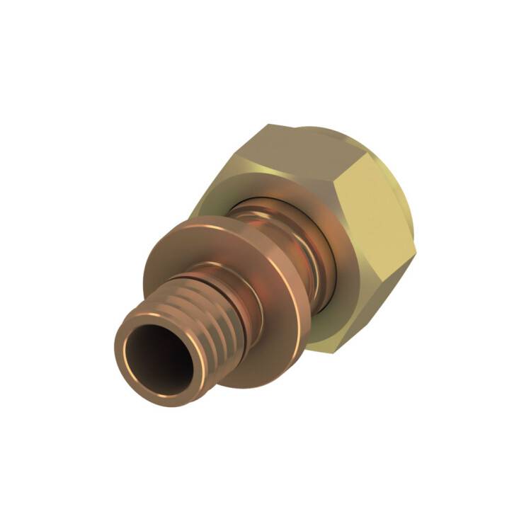 Соединение прямое TECE TECEflex с накидной гайкой 25 x 1 1/4 бронза 717606