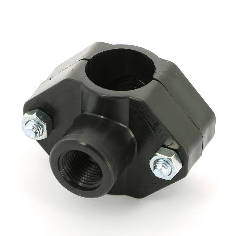 Седловая врезка Unidelta 32х1/2 2 болта для труб ПНД 1019032002