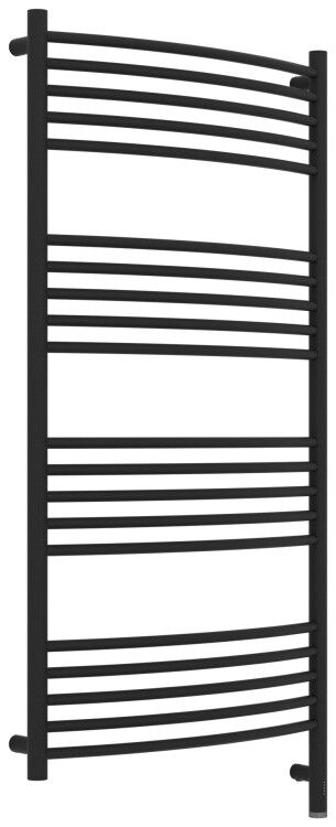 Полотенцесушитель электрический Сунержа Богема 3.1 выгнутая 1200x600 мм МЭМ нижнее справа тёмный титан муар 15-6003-1260