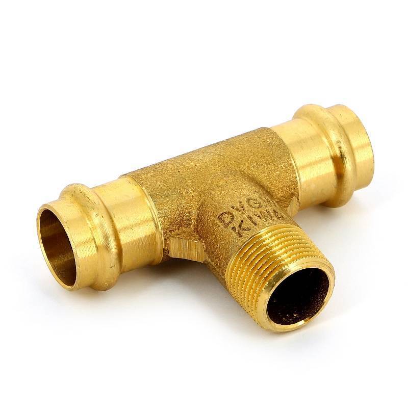 Тройник пресс с наружной резьбой IBP >B< Press 22х3/4х22 бронза P4132G02206022