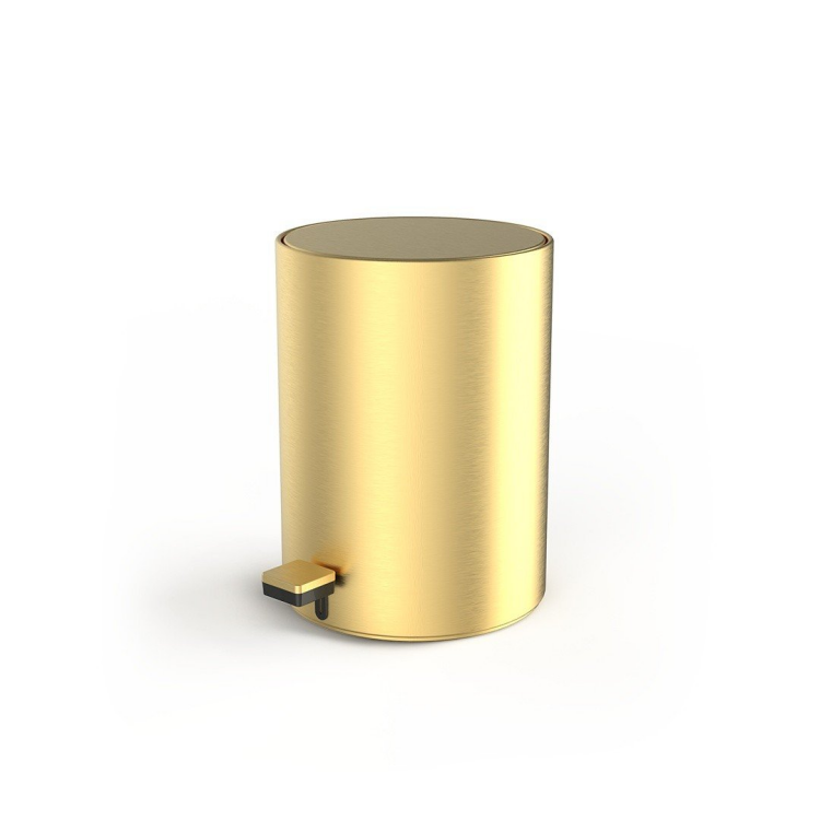 Ведро, Decor Walther, TE, с крышкой и педалью, шгв 235-235-320, цвет-золото матовое PVD