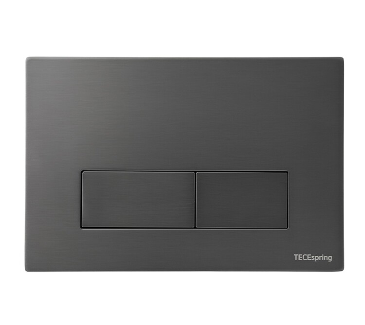 Панель смыва TECE TeceSpring S для унитаза gun metal PVD сатин S240521