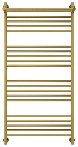 Полотенцесушитель водяной Сунержа Богема+ с 1 полкой 600x1200 мм состаренная латунь 051-0223-1260