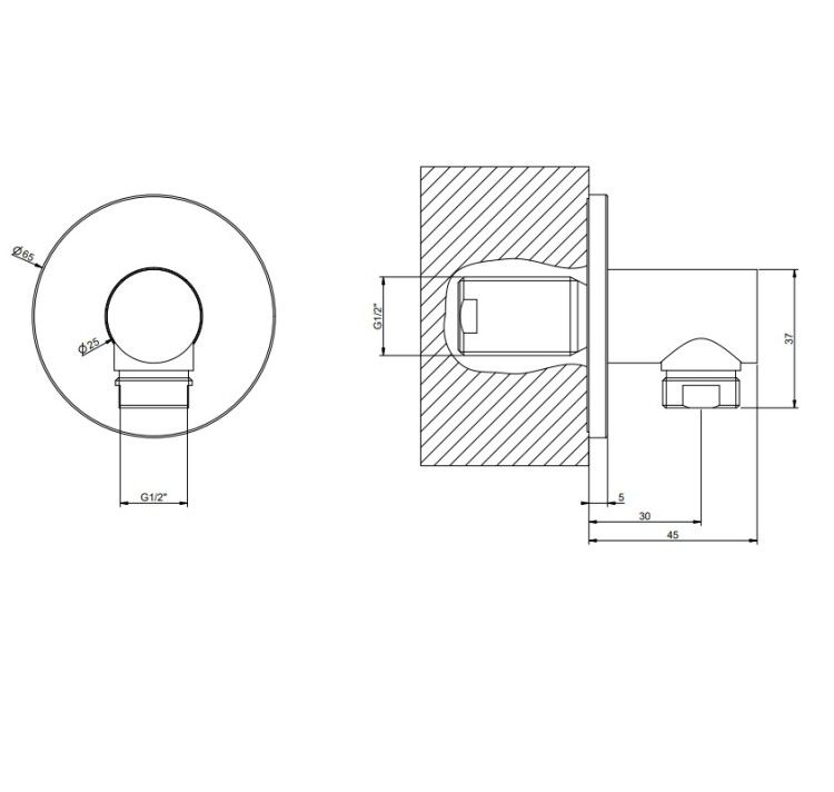 Шланговое подсоединение Gessi Anello 1/2 цвет Warm Bronze Brushed PVD 63469726