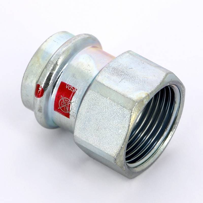 Муфта переходная пресс-В Viega Prestabo 28х1 оцинкованная сталь 559120