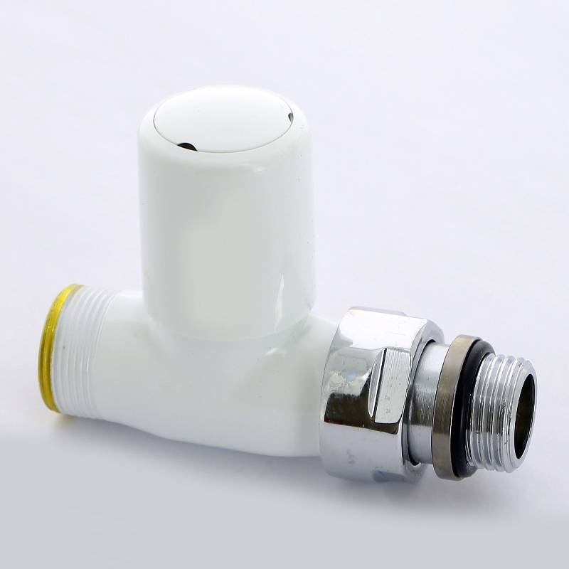 Вентиль ручной Carlo Poletti New-Smart прямой 1/2 x M24 белый V77510E