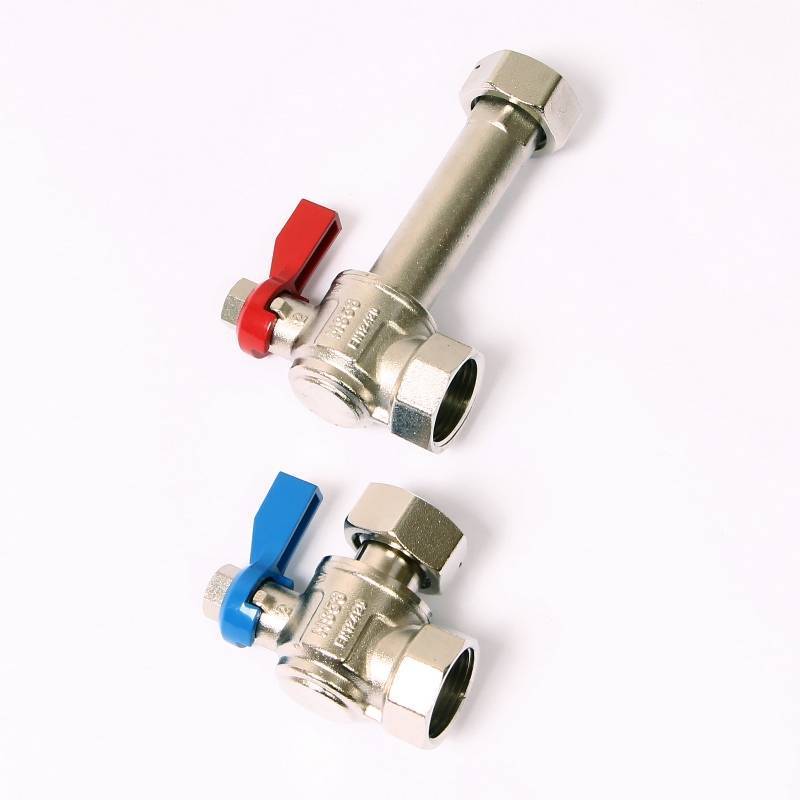 Комплект угловых кранов REHAU для коллекторов HKV/HLV 1 НН с накидной гайкой 2 шт 13152241001