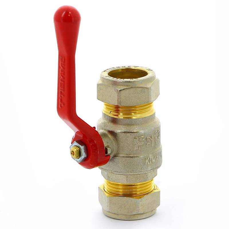 Кран шаровый обжимной Tiemme 2140 22 мм с рычагом 2140002