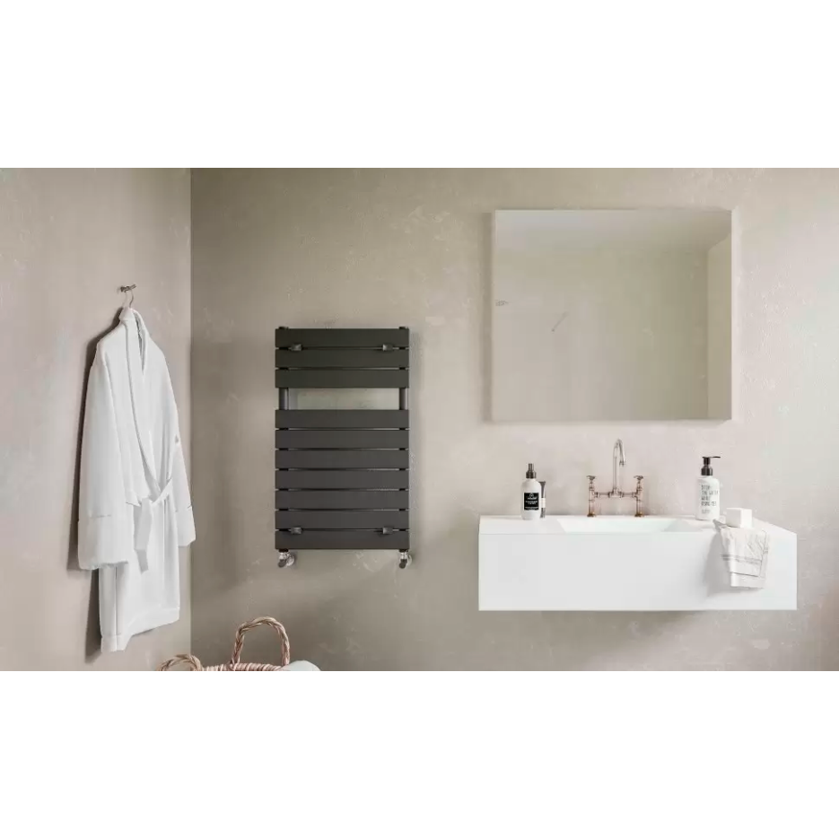 Полотенцесушитель электрический Lazzarini Palermo 840x500 мм антрацит прямой 5275