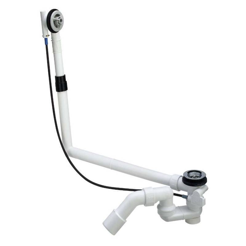 Слив-перелив для ванны Viega Multiplex без накладок удлиненный 308889