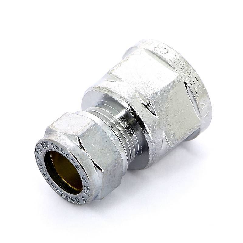 Муфта обжимная хромированная Tiemme 12x1/2 ВР 1130059