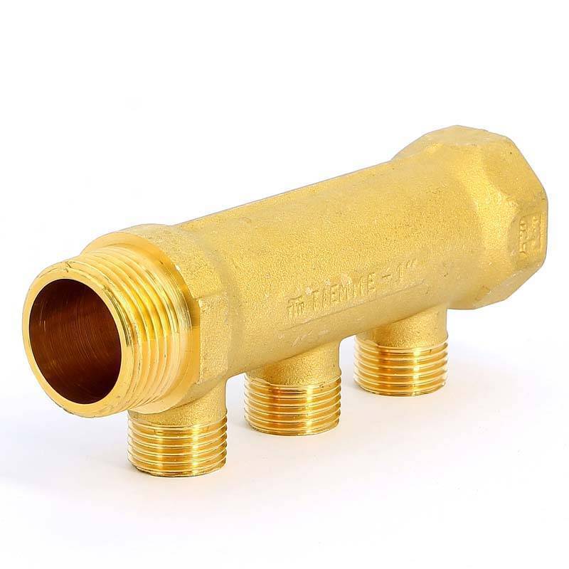 Коллектор проходной Tiemme 3 выхода 1 x 1/2 HP-HP 36 мм 1910007