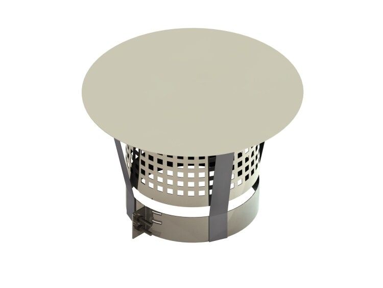 Дождевой колпак с искрозащитной сеткой Jeremias DW-FU 180 мм DW33A180