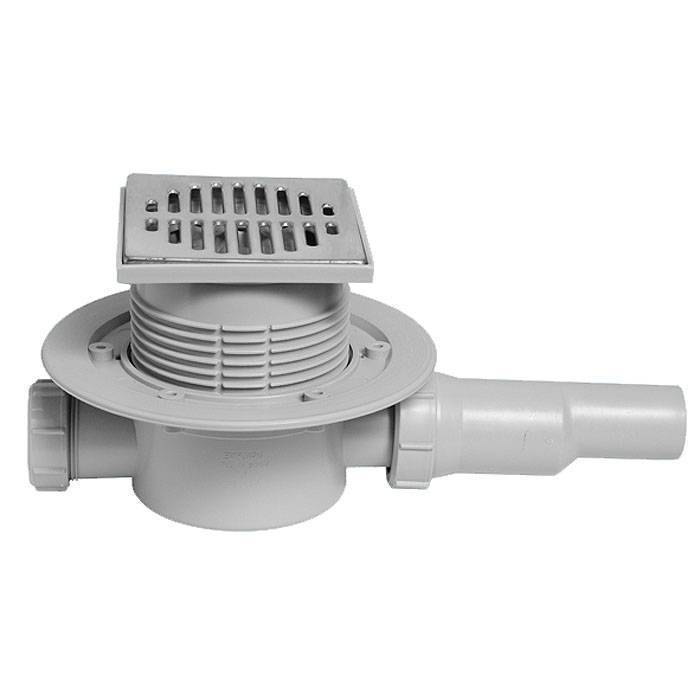 Трап McAlpine MRFG3-PB 115x115 мм выпуск 50/40 мм сухой затвор MRFG3-PB