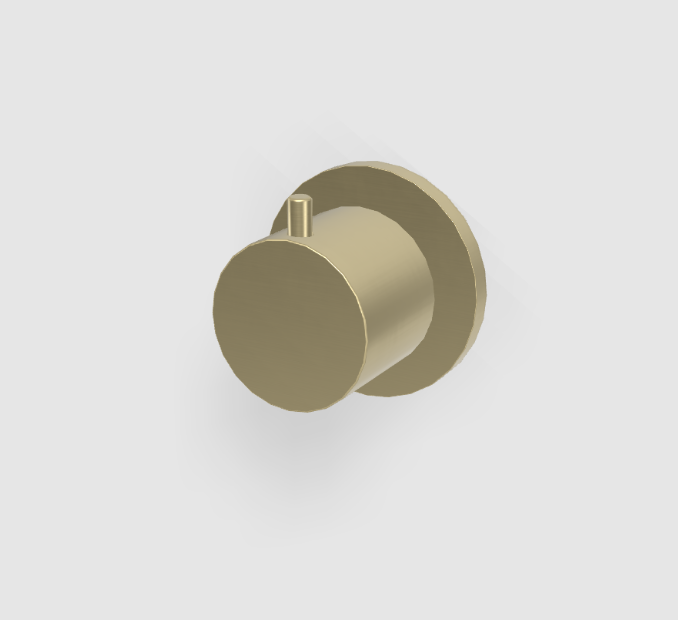 Вентиль переключающий дивертор Fima Carlo Frattini Flo 1/2 шампань брашированная F3233N/2HS