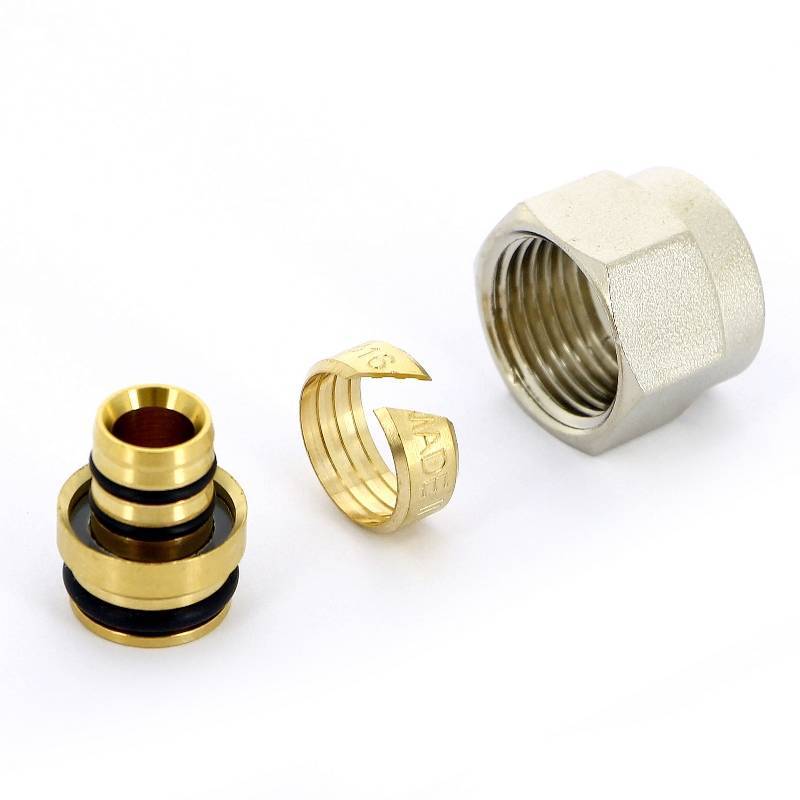 Соединитель обжимной Uni-Fitt 16x2.0 мм - 1/2 конус для коллекторов серий 40X и 42X 408N1612