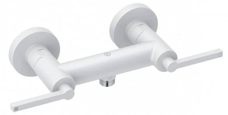 Смеситель для душа Kludi Nova Fonte Puristic двухвентильный белый матовый 207105315