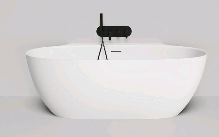 Ванна из искусственного камня Salini ALDA Wall 1700x900 мм белая матовая 101925M