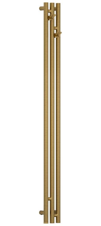 Полотенцесушитель, Сунержа, Терция 3.1, шгв 138-105-1500, слева, МЭМ, цвет-латунь состаренная