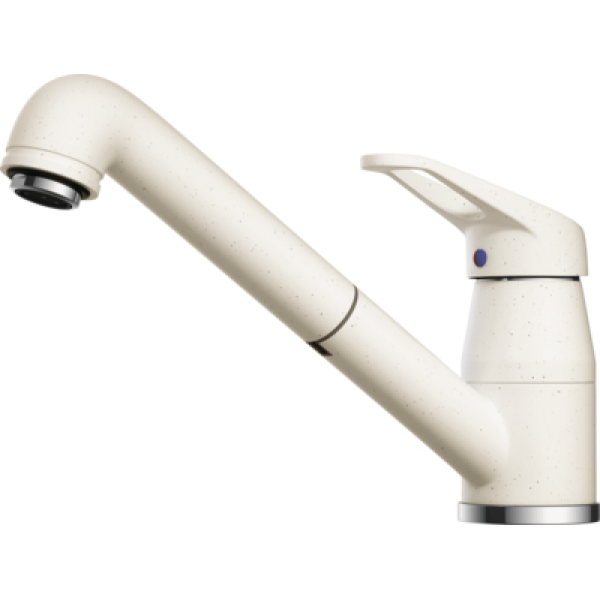 Смеситель для кухни Omoikiri Tateyama-S-WH с выдвижным изливом белый 4994138