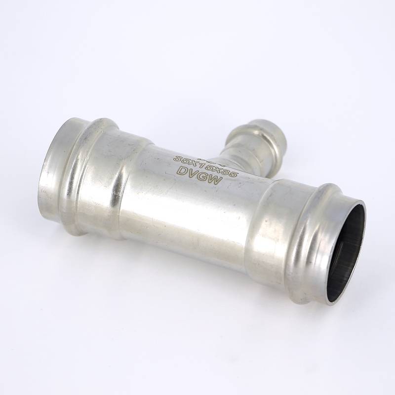 Тройник пресс IBP B Press Inox 35х15х35 мм нержавеющая сталь PS5130 0351535