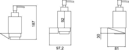 Дозатор для жидкого мыла подвесной Boheme New Venturo chrome 10317-CR