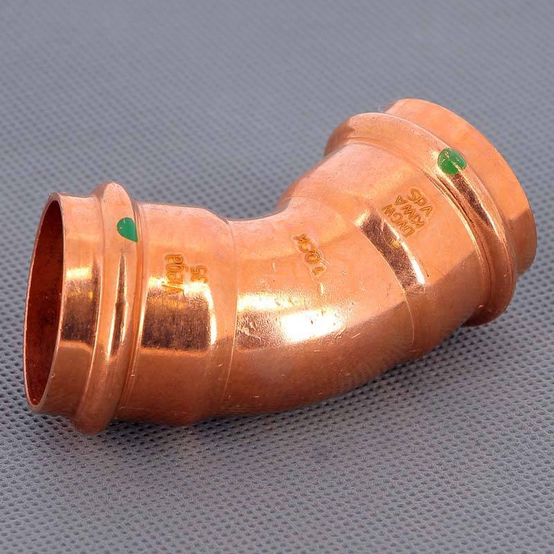 Угол пресс 45° Viega Profipress 35 мм медь 292379