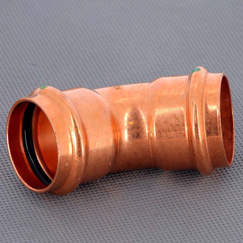 Угол пресс 45° Viega Profipress 35 мм медь 292379