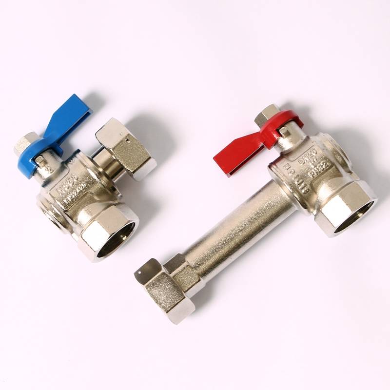 Комплект угловых кранов REHAU для коллекторов HKV/HLV 1 НН с накидной гайкой 2 шт 13152241001