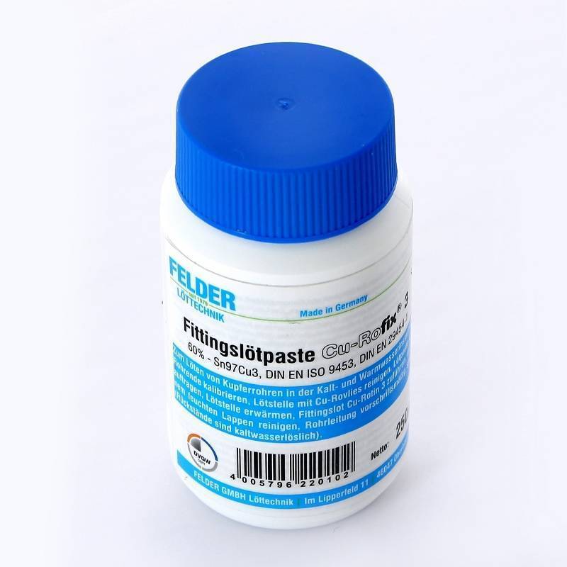 Флюс-паста с припоем FELDER Cu-Rofix 3 250 г 229760559