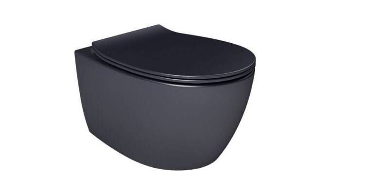 Унитаз подвесной ISVEA Sentimenti Neo 363х510х400 мм антрацит матовый 10AR02010SV2C