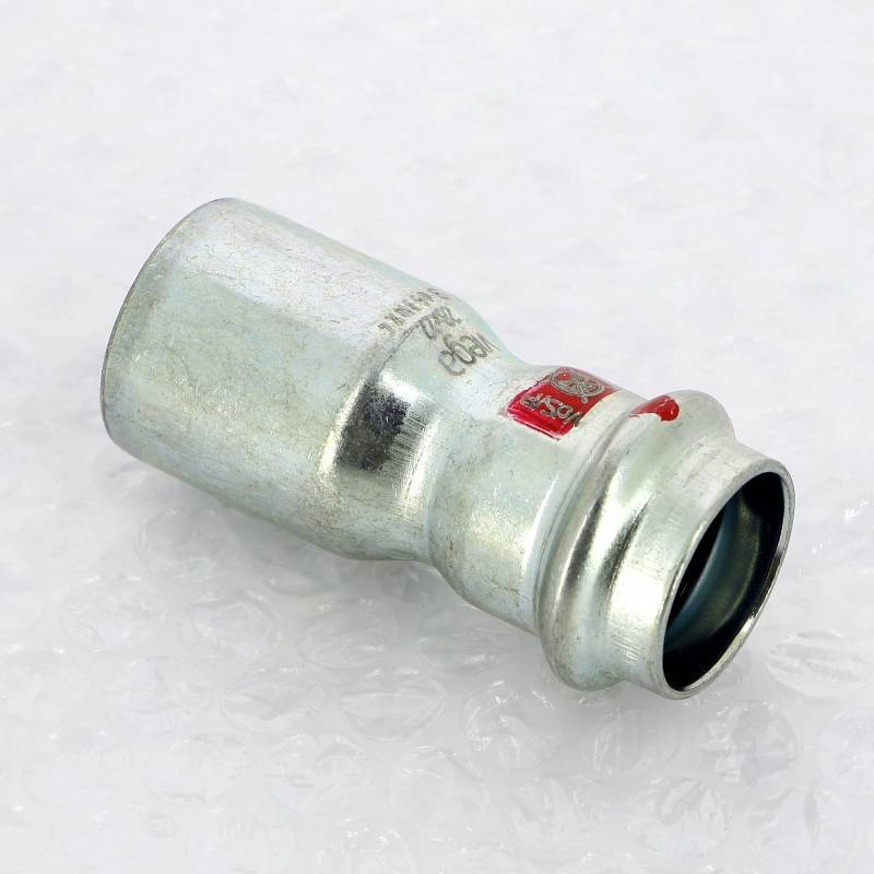 Муфта-вставка пресс из оцинкованной стали Viega Prestabo 28х22 мм 558543