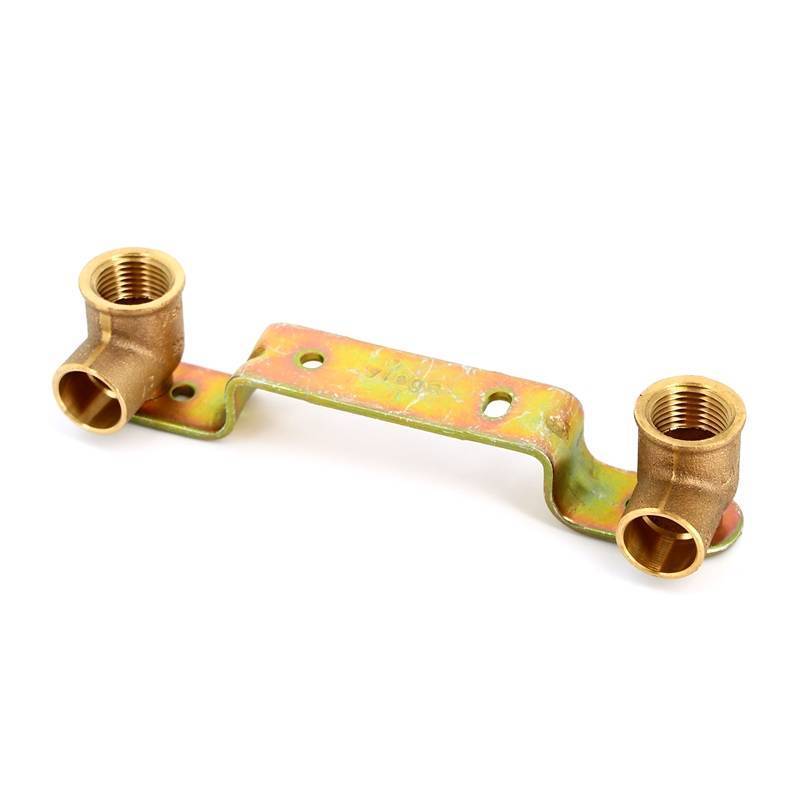 Водорозетка двойная Viega 18х1/2 под пайку с изогнутым держателем 108021