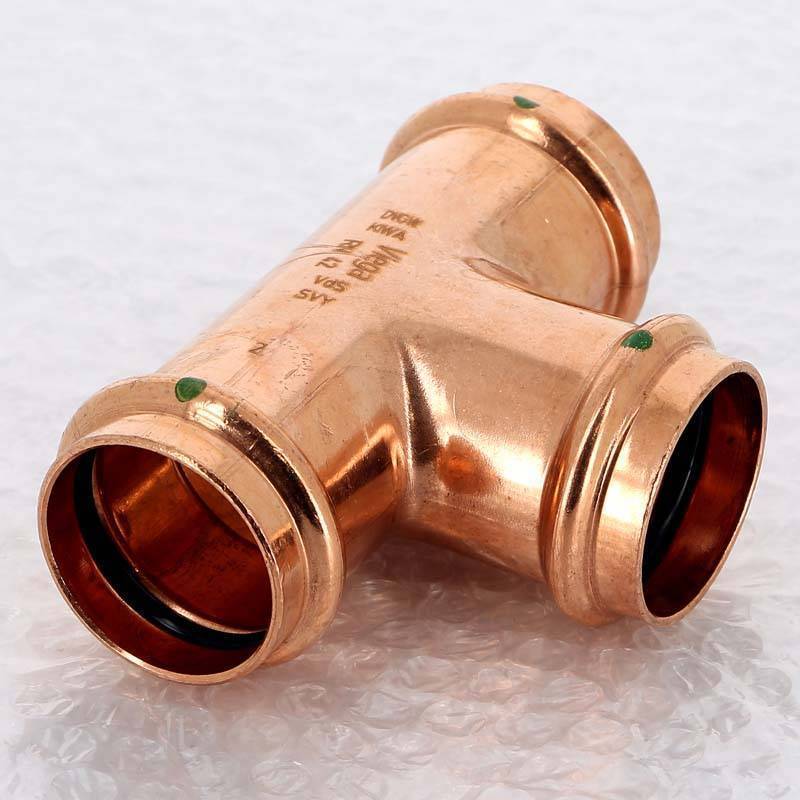 Тройник пресс медный Viega Profipress 42 мм 291990