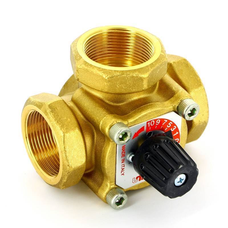 Клапан трехходовой смесительный Uni-Fitt 1 1/2 Kvs 26 360G2660