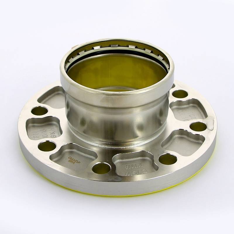 Переход фланец-пресс Viega Sanpress Inox DN100 108 мм нержавеющая сталь 482992