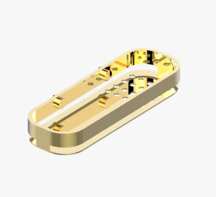 Полка настенная THG General Items 240x80x32 мм PVD матовый золотистый G00H53611HO