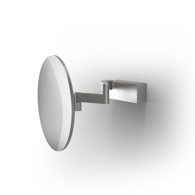 Косметическое зеркало настольное Decor Walther VISION без подсветки матовая нержавеющая сталь 0126576