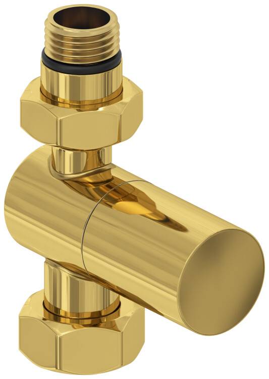 Вентиль Сунержа прямой Цилиндр G 1/2 x G 3/4 золото 0314011234