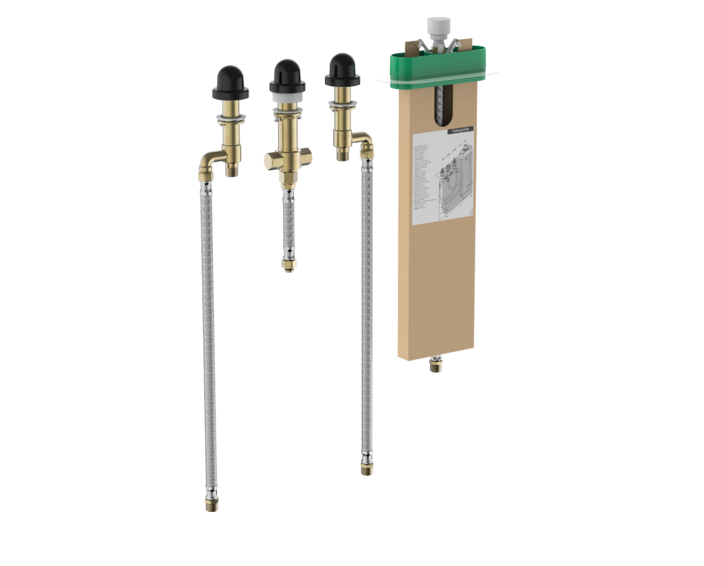 Скрытая часть для смесителя на борт ванны на 4 отверстия Hansgrohe 13440180