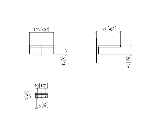 Мыльница настенная Dornbracht MEM 120x120x45 мм хром 83410780-00