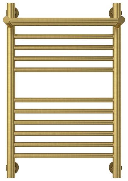 Полотенцесушитель водяной Сунержа Богема+ с 1 полкой 400x600 мм состаренная латунь 051-0223-6040