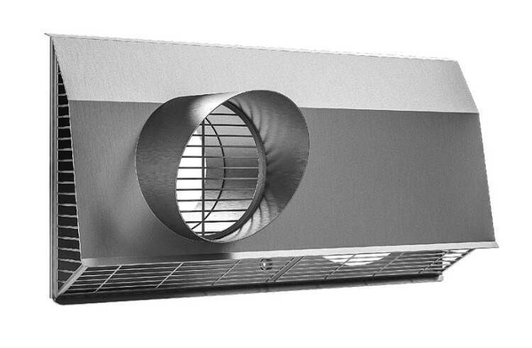 Решетка внешняя комбинированная Zehnder ComfoEdge DN200 подключение справа нержавеющая сталь 990430596