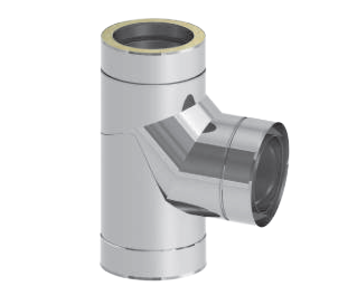 Колено 87° Jeremias DW-AL с опорной ножкой 150 мм DWAL57150