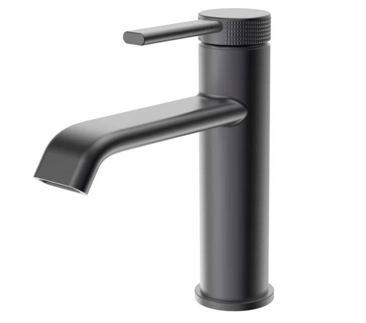Смеситель для раковины Smartflow Rebrick однорычажный темный графит SMF0102A01GD